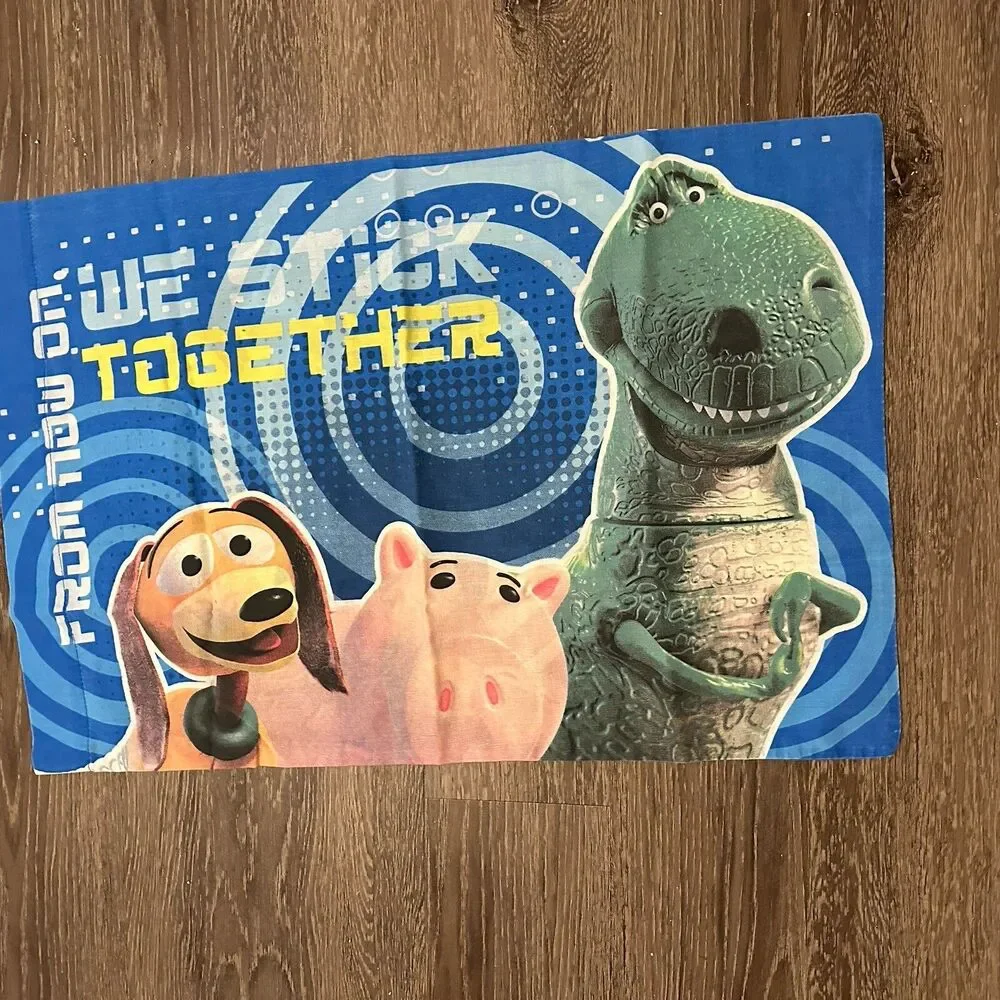 Vintage Buzz Lightyear Woody Toy Story Disney Standard Pillowcase